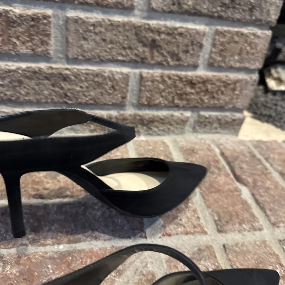 Nine West Women's Black Mary Jane Slip On Mule Heels Size 5.5 #543 - Picture 10 of 16